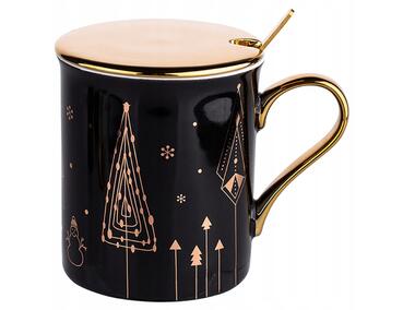 Zdjęcie: Kubek Gold Tree 240 ml czarny ALTOMDESIGN