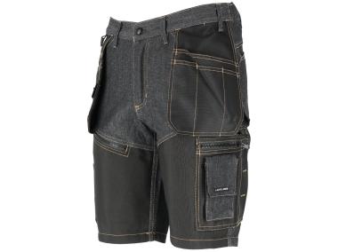 Spodenki krótkie jeans. czarne ze wzmocnieniami, "m", CE, LAHTI PRO