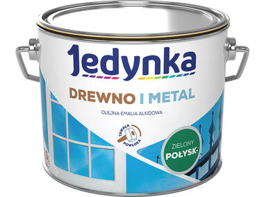 Zdjęcie: Emalia olejno-alkidowa drewno i metal zielony jasny 2,5 L połysk JEDYNKA
