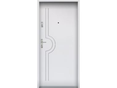 Zdjęcie: Drzwi wejściowe do mieszkań Bastion N-03 Biały 80 cm (NW) prawe ODO KR CENTER