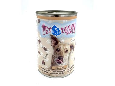 Zdjęcie: Konserwa dla psów dorosłych z drobiem 415 g PET DREAM