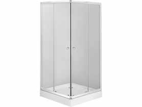 Kabina kwadratowa 80 cm + Brodzik - komplet Cilantro NEO