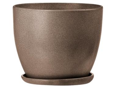 Zdjęcie: Doniczka Klasik 5 brąz struktura 24x19 cm FLOWERPOT