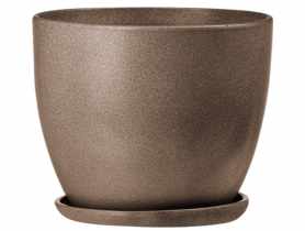Doniczka Klasik 5 brąz struktura 24x19 cm FLOWERPOT