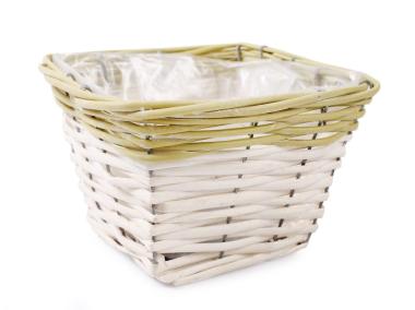Zdjęcie: Osłonka wiklinowa 16x16x12 cm kwadratowa TIN TOURS