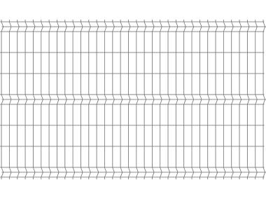 Zdjęcie: Panel ogrodzeniowy 1,52x2,5 m ocynk + ral7016 połysk 75x200 mm oczko POLBRAM