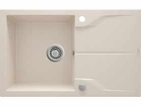 Zlewozmywak Andante beż granit 1K Z/O 780x490x194, space saver DEANTE