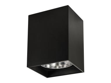 Oprawa natynkowa metalowa kwadratowa Ceres MD-4016 czarna POLUX