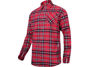 Zdjęcie: Koszula flanelowa czerwono-granatowe, 170g/m2, L, CE, LAHTI PRO