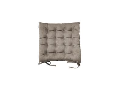 Zdjęcie: Poduszka na krzesło welwetowa sztruks casual chic beż 43x43 cm CHIC HOME