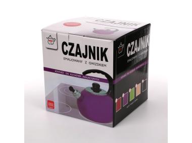 Zdjęcie: Czajnik emaliowany 2,5 L czarny SILESIA