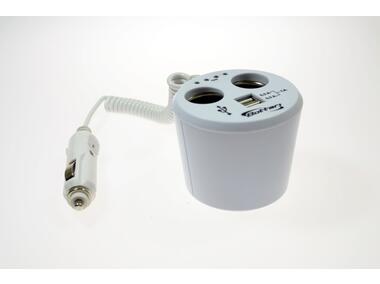 Zdjęcie: Rozgałęziacz 2 gniazda 1 USB 1 AMP, 12V/24V power-station BOTTARI