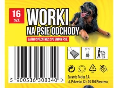 Zdjęcie: Worki na psie odchody 16 szt. GROSIK