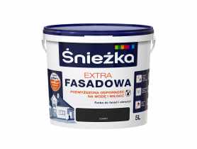 Farba Extra Fasadowa Czarny 5L N ŚNIEŻKA
