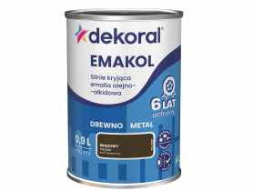 Emalia ftalowa Emakol Strong brązowy 0,9 L DEKORAL