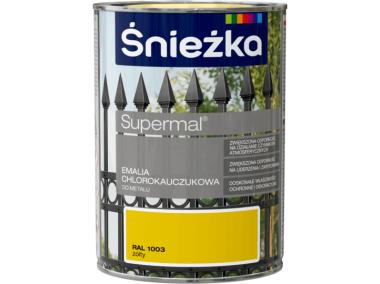 Zdjęcie: Emalia chlorok żółty RAL1003 0,9L ŚNIEŻKA