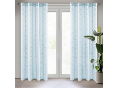 Zdjęcie: Firana gotowa Benay 140x250 cm niebieski EUROFIRANY