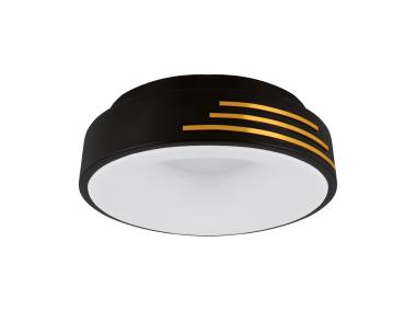 Zdjęcie: Plafoniera SMD Librus Led C 24W kolor czarny/złoty STRUHM