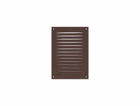 Osłona wentylacyjna ze stali 167x230mm z siatką brązowa VENTS