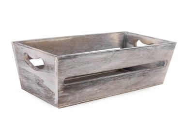 Zdjęcie: Skrzynka drewniana 24x12x7 cm mała podłużna TIN TOURS