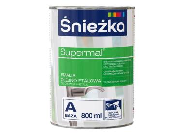 Zdjęcie: Emalia Supermal BazaA biały 0,8L ŚNIEŻKA