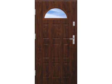 Drzwi zewnętrzne stalowo-drewniane Disting Fedora 05 Orzech 90 cm lewe KR CENTER
