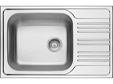 Zdjęcie: Zlewozmywak Xylo dekor 1K Z/KO 780x500x180, 3,5" + osprzęt DEANTE