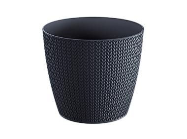 Zdjęcie: Doniczka Wheaty antracytowy 22 cm PROPERPLAST