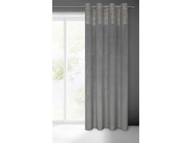 Zdjęcie: Zasłona gotowa Liza 140x250 cm stalowy EUROFIRANY