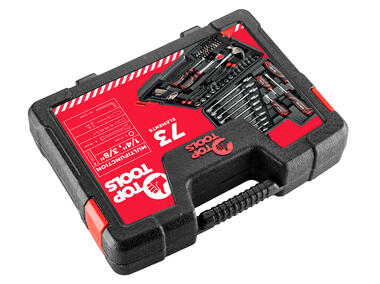 Zdjęcie: Zestaw narzędziowy 1/4", 3/8" 73 sztuk TOP TOOLS