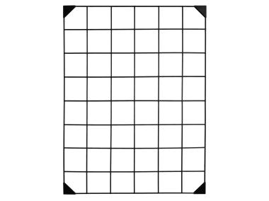 Zdjęcie: Kratka dekoracyjna Krado 60x80 cm czarna UNIGLOB