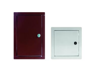 Zdjęcie: Drzwiczki rewizyjne metalowe kominowe białe 14x14 cm PRZYBYSZ