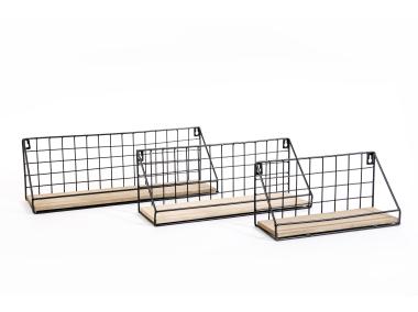 Zdjęcie: Półka Artim czarny metal 3 szt. TS INTERIOR