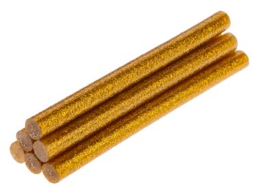 Zdjęcie: Wkłady klejowe 8 mm, brokatowe złote, 6 szt. TOPEX