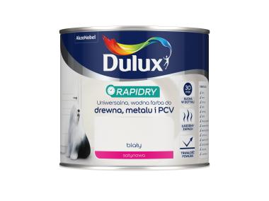 Zdjęcie: Farba do drewna, metalu i PCV Rapidry 0,4 L biały DULUX