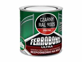 Farba antykorozyjna Ferrobond Ultra połysk czarny 0,25L JURGA