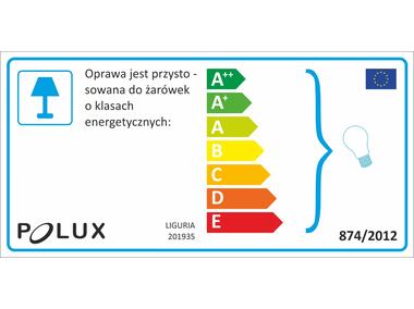 Zdjęcie: Kinkiet ogorodowy do dołu  Liguria czarny POLUX