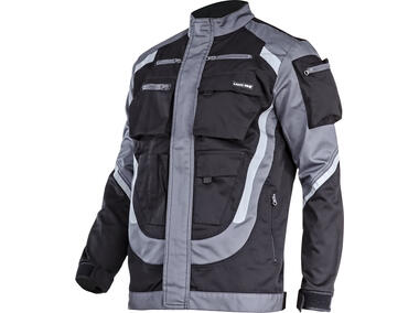 Zdjęcie: Bluza czarno-szara z pasami odblaskowymi, 2XL, CE, LAHTI PRO