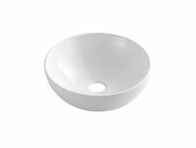 Umywalka nablatowa Tinos 39,5 cm biały INVENA