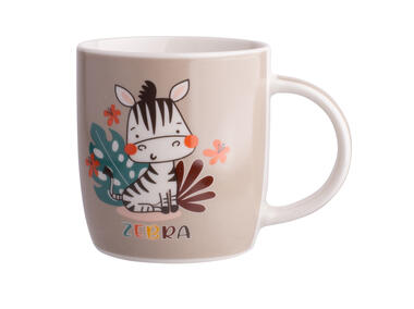Zdjęcie: Kubek Baryłka szeroka Nbc 300 ml dekoracja Zebra ALTOMDESIGN