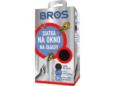 Zdjęcie: Siatka na okno 130x150 cm czarna BROS