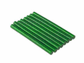 Klej uniwersalny zielony brokat, 8 sztuk, 7-8x100 mm DEDRA