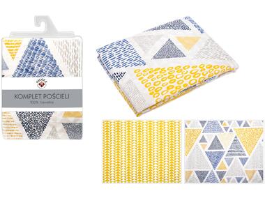 Zdjęcie: Komplet pościeli 100% bawełna 160x200, 70x80 cm, Triangle NICOLE COMFORT & STYLE