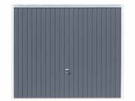 Brama uchylna antracytowa RAL 7024, lakierowana proszkowo dwustronnie 2500x2125 mm KRONMAT