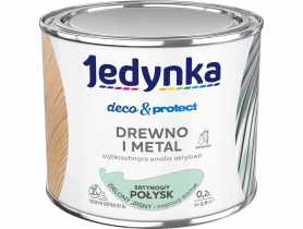 Emalia akrylowa Deco&Protect drewno i metal satynowy połysk zielony jasny 0,2 L JEDYNKA