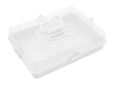 Zdjęcie: Pojemnik na ciasto Capri 37x28x9 cm biały prostokatny FLORINA