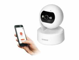 Kamera wewnętrzna obrotowa, 4MP, Wi-Fi, pamięć, interkom ORNO