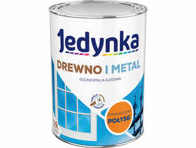 Emalia olejno-alkidowa drewno i metal pomarańczowy 0,9 L połysk JEDYNKA