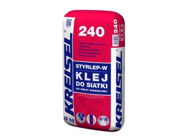 Zdjęcie: Zaprawa klejąco-zbrojąca do wełny mineralnej Styrlep-W 240 25 kg KREISEL