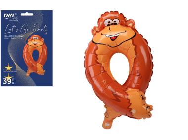 Zdjęcie: Balon foliowy LGP 40 cm Animals Cyfra 0 DECOR